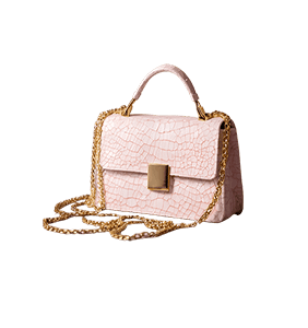 Pink Embossed Crossbody img